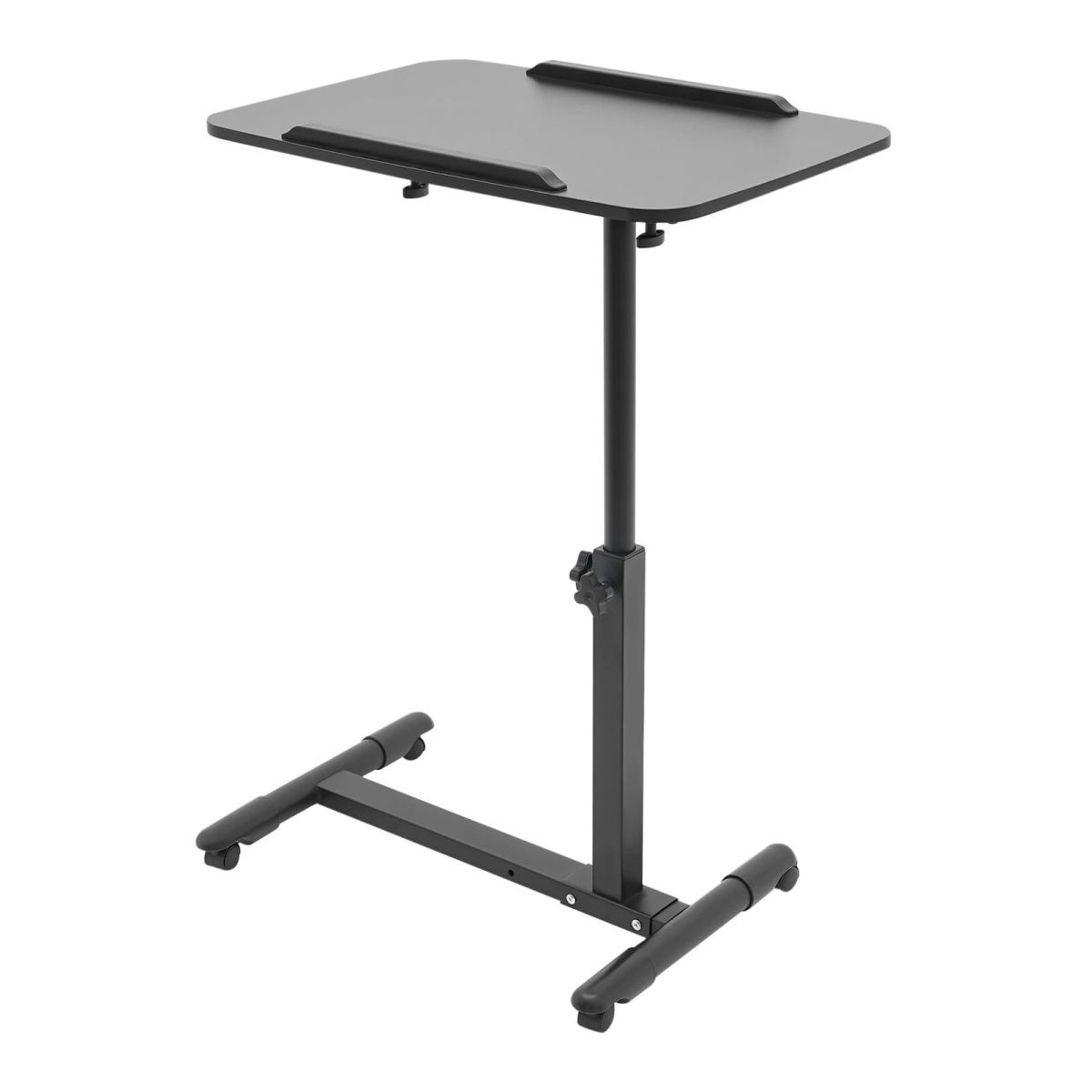 Adjustable Laptop Notebook Rolling Table Desk Stand Overbed Tiltable Tabletop view 8