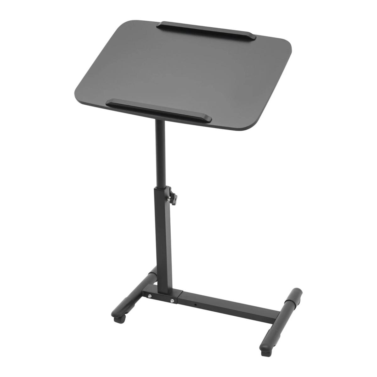 Adjustable Laptop Notebook Rolling Table Desk Stand Overbed Tiltable Tabletop view 2