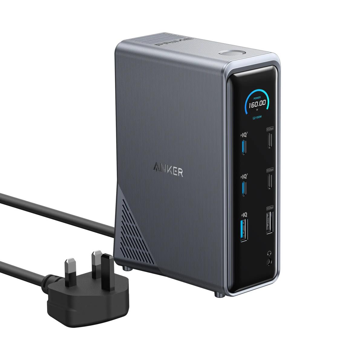 Anker Prime Charging Docking Station (14-in-1, Dual Display, 160W)