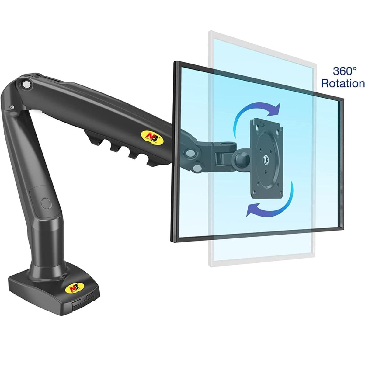 NB North Bayou F80 Monitor Arm with Gas Spring for 17-30inch Monitors