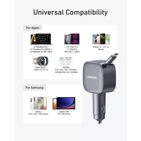Anker Nano 75W Car Charger view 3