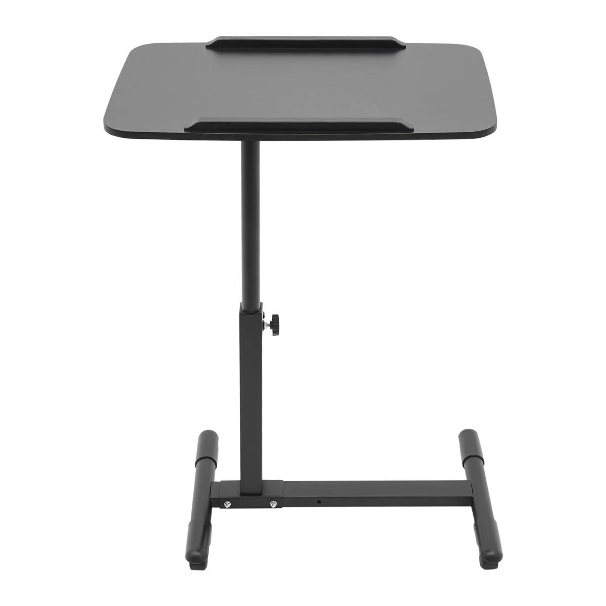Adjustable Laptop Notebook Rolling Table Desk Stand Overbed Tiltable Tabletop view 5