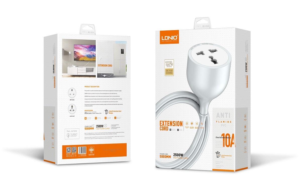 LDNIO AC Outlet UK Extension Power Socket view 2