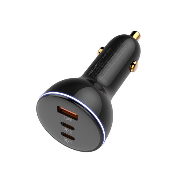 160W 3 USB Super Fast Car charger view 3