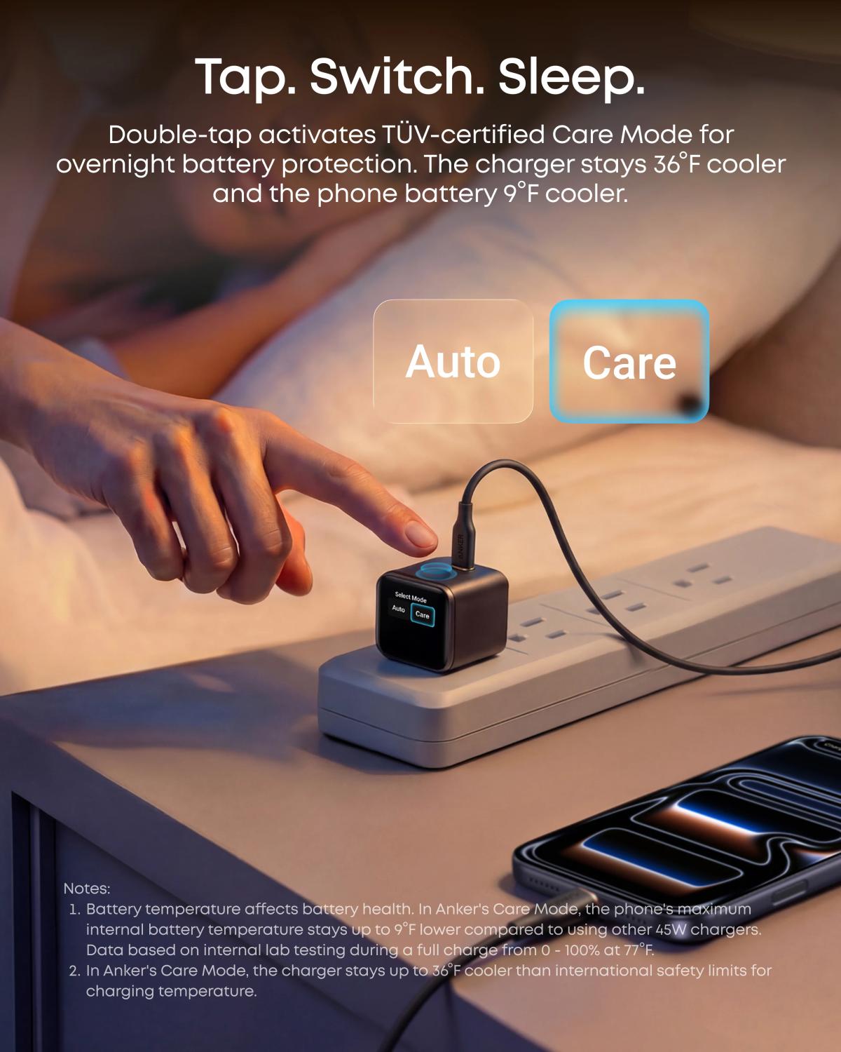 Anker Nano Charger (45W, Smart Display, 180° Foldable) view 4