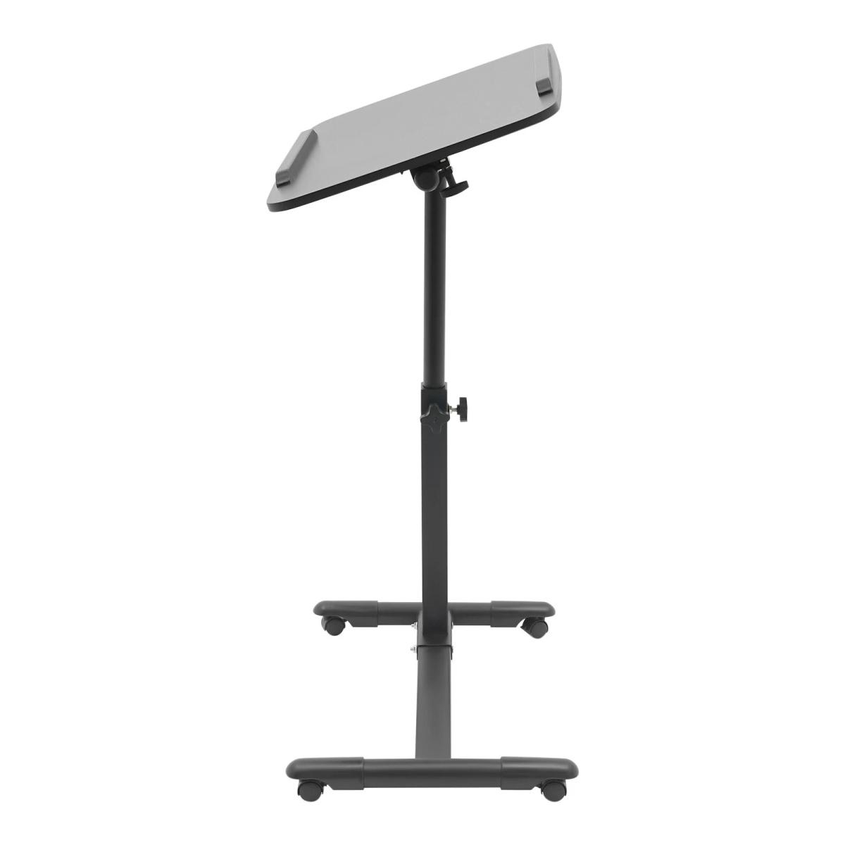 Adjustable Laptop Notebook Rolling Table Desk Stand Overbed Tiltable Tabletop view 3
