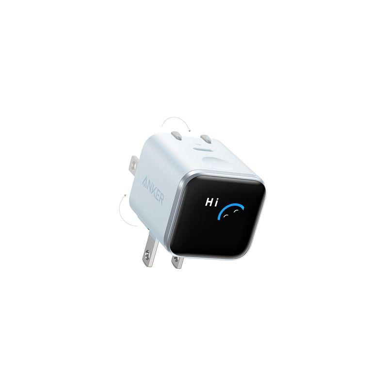 Anker Nano Charger (45W, Smart Display, 180° Foldable)