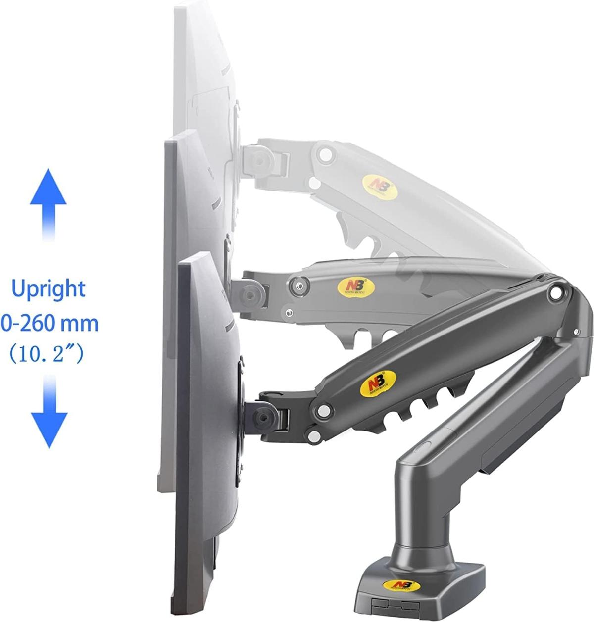 NB North Bayou F80 Monitor Arm with Gas Spring for 17-30inch Monitors view 5