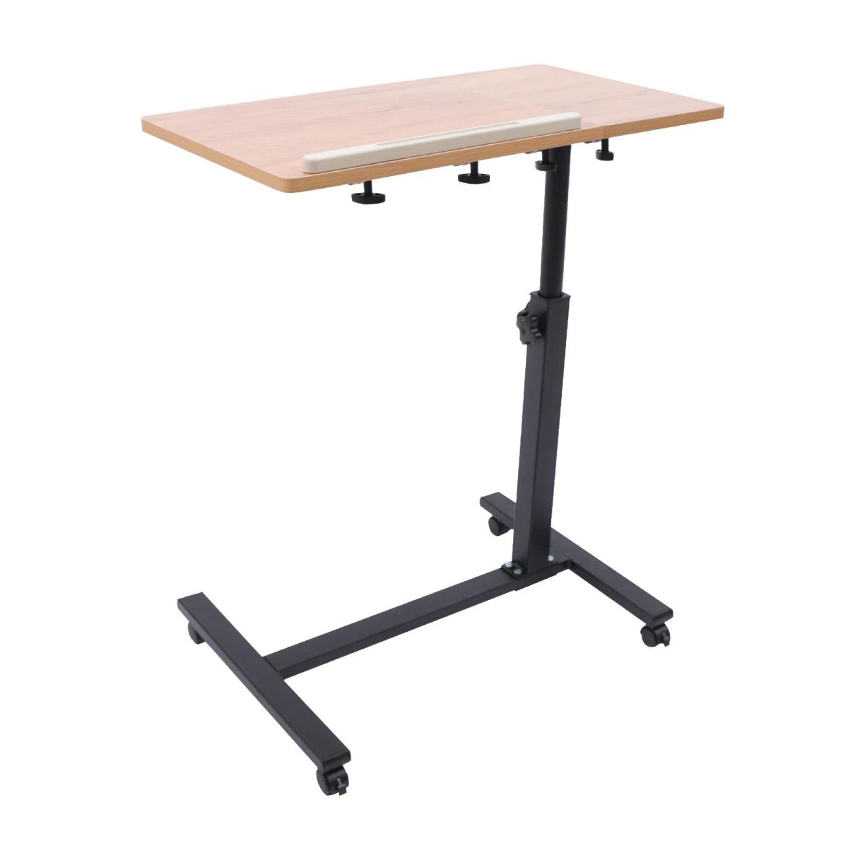Adjustable Laptop Notebook Rolling Table Desk Stand Overbed Tiltable Tabletop view 6