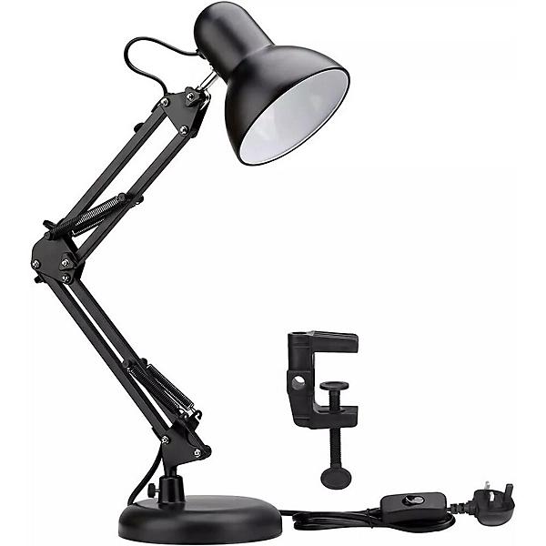 Desk Lamp with Swing Arm, Clamp or Base Mount view 3