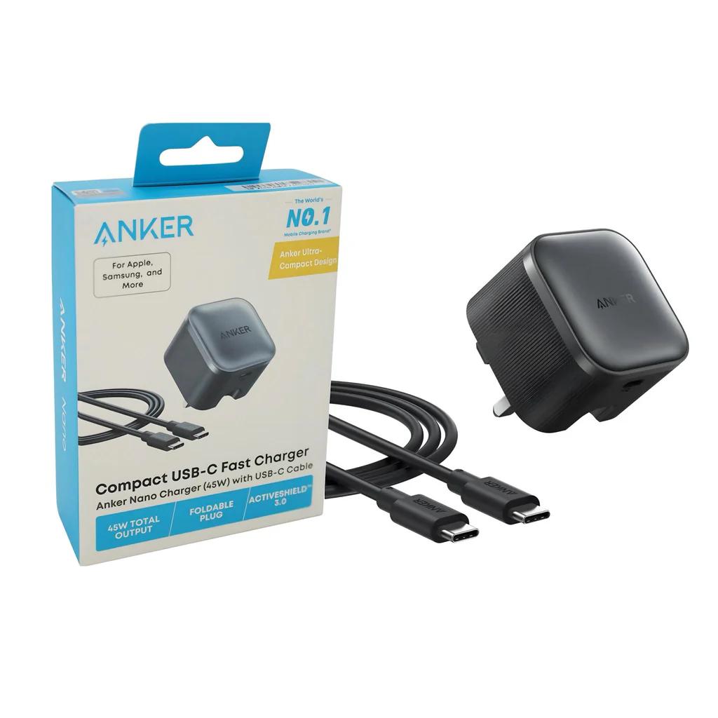 Anker Nano Charger (45W) with USB-C Cable view 3
