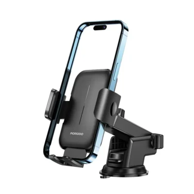 Porodo Adjustable Clamps Dash & Windshield Mount