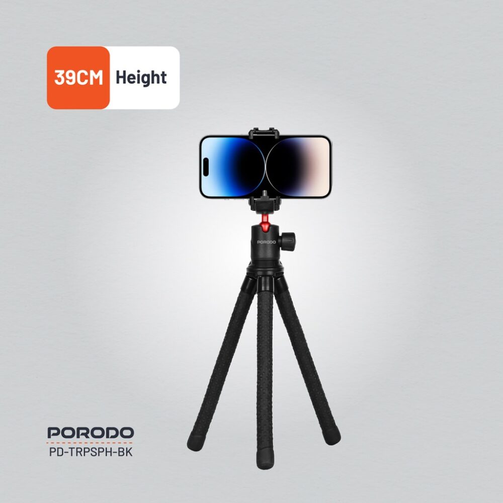 Porodo Flexible Tripod Stand - Image 4