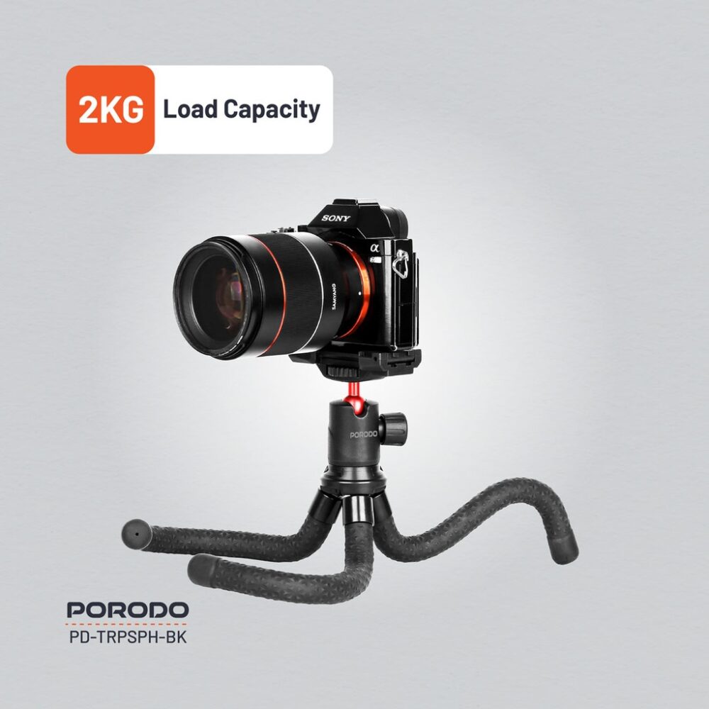 Porodo Flexible Tripod Stand - Image 6